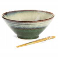 Miska Duża Talerz Głęboki Okrągły do Zupy Ramen Ramenu Pho Miso Nudle Earth