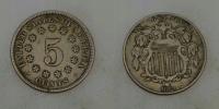 USA - 5 Cent 1869 rok