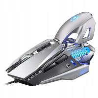 H-Mechanical Gaming Mouse Colorful Lighting 7 Silver