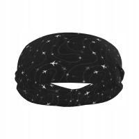 Sports Sweatband Breathable Headband Sweat Hair Head Band Airline Routes
