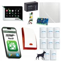 SYSTEM ALARMOWY DOMU ROPAM IP WIFI 8 CZUJEK BOSCH PET ZESTAW ALARM + SYRENA