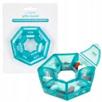Контейнер органайзер коробка для лекарств 7 дней VITAMMY PILLA ROUND 7X1