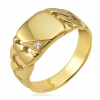 Перстень злотый с бриллиантом Супер Цена 333 8K R21