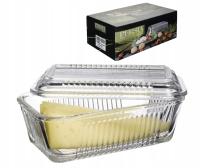 MASELNICA MASELNICZKA SZKLANA Z POKRYWKĄ POJEMNIK SZKLANY NA MASŁO persia