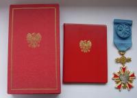 ORDER ZASŁUGI PRL 1974, IV KLASY + RZADKA LEGITYMACJA Prezydent PRL