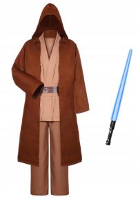 Kostium Jedi przebranie Strój Star Wars zestaw z mieczem rozmiar M