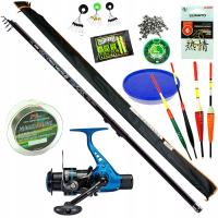 Набор удочка болонка рыболовная катушка поплавок jaxon Z36