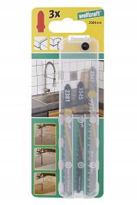 3 brzeszczoty Wolfcraft T do blatów płyt wiórowych