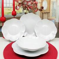 LUBIANA NAOMI BIAŁY KWIATEK 36 EL SERWIS OBIADOWY NA 12 OSÓB