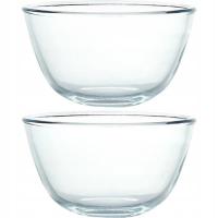 Salaterki miski szklane uniwersalne komplet LUXITO Basic 1000ml 16,5cm 2szt