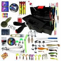 Набор рыболовных коробок, аксессуары, рыболовные приманки, поплавок, спиннинг