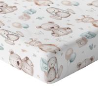 Простыня 140X70 для детской кроватки с эластичной лентой, толстый хлопок, 100% польский продукт