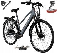 Электрический велосипед женский мужской треккинг 28 250 Вт Shimano гидравлика ALU