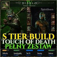 Diablo 4 IV | TOUCH OF DEATH ZESTAW| 800 Item Power|MAXROLL S TIER SEZON 6