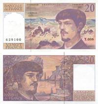 # FRANCJA - 20 FRANKÓW - 1997 - P-151h - UNC