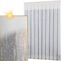 Занавеска дождевая готовая белая на свинцовой ленте для гостиной 400x230 см