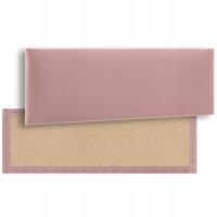 Panel Ścienny Tapicerowany 90x30 30x90 Prostokąt WELUR RÓŻOWY Wezgłowie