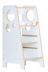 Kitchen Helper | Pomocnik Kuchenny Montessori | Regulowany | Biały |