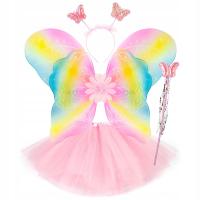 Розовый пастельный набор бабочка наряд крылья пачка бабочка