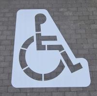 Szablon malarski P-24 inwalida niepełnosprawny ZGODNY Z PRZEPISAM 110cm