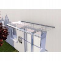 Gutta Zadaszenie Swing PT/E stal kwasoodporna Akryl 4 mm 200x90x22 cm