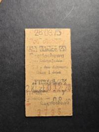 Bilet PKP Gliwice Częstochowa