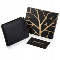 BETLEWSKI мужской кошелек натуральная кожа черный подарочная коробка ETPM-KZ-66