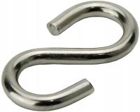 HAK S 4mm SYMETRYCZNY HACZYK 4 ESKA NIERDZEWNY 304 A2