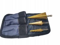 Wiertła stożkowe stopniowe metalu drewna plastiku blach zestaw 4-32 mm HEX