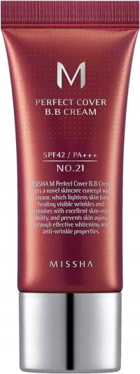 Missha BB nr 21 Light Beige 20 ml SPF 42 Jasny Beż