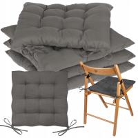 Чехол подушка для стула серый 40x40