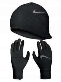 Nike Czapka i rękawiczki męskie termoaktywne oddychające komplet L/XL