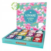 Lovare SPRING FLOWERS Tea Set идеальный подарок 12 вкусов 60 конвертов