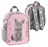 Plecak do przedszkola wycieczkowy dla dziewczynki kotek przedszkolny