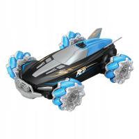 Remote Control Car for Kids 2.4 GHz 4WD RC Stunt Car with Headlights, Blue