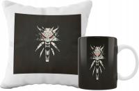 ZESTAW KUBEK I PODUSZKA WIEDŹMIN GRY POMYSŁ NA PREZENT SUPER WZORY