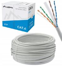 Сетевой кабель UTP KAT 6 CAT 50 м многожильный сетевой кабель LAN lanberg