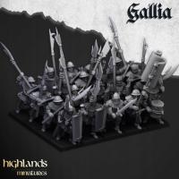 Gallia Men at Arms Highlands Miniaturesx7+x3CMD