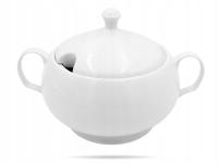 Белая суповая ВАЗа, крышка с отверстием 3L фарфор BOGUCICE