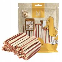 Лакомство для собак-сэндвич, мягкие утиные полоски и рыба без зерна 500 г