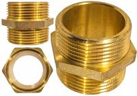 NYPEL MOSIĘŻNY ZŁĄCZKA MOSIĘŻNA RÓWNOPRZELOTOWY Ø 11/4'' DN32 GZ SOLIDNY