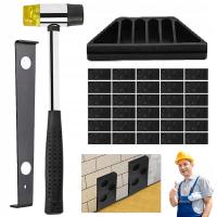 ZESTAW DO MONTAŻU PODŁÓG LAMINOWANYCH 33 SZT KLINY DOBIJAK HAK UKŁADANIE