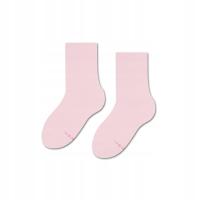 Skarpetki Dziecięce dla dziewczynki ZOOKSY 30-35 różowe bawełniane gładkie
