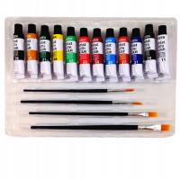 Farby do Malowania na Tkaninach ZESTAW + Pędzle !!