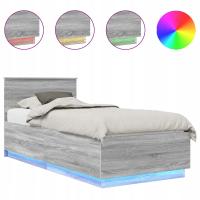 Ramka łóżka Szary Sonoma 90 x 200 cm Materiał drewnopochodny