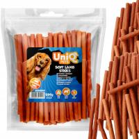 Лакомство, закуска для собаки мягкие палочки ягненка UniQ Pets 500г