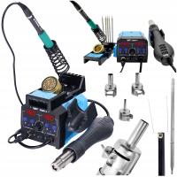 Паяльная станция HOTAIR WEP 938BD-III 775w 2in1, наконечник T12 с горячим воздухом