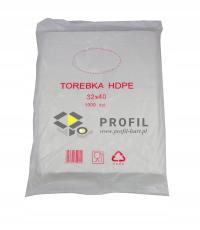 TOREBKI FOLIOWE WORECZKI HDPE 32x40 CM PROSTE NA ŻYWNOŚĆ GRUBE 1000 SZT