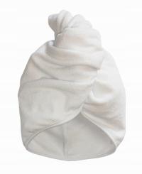 biały turban frotte ręcznik do suszenia włosów
