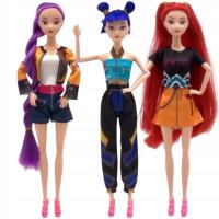 K-Pop DEMON HUNTERS LALKI Rumi Mira i Zoey Figurki 30cm